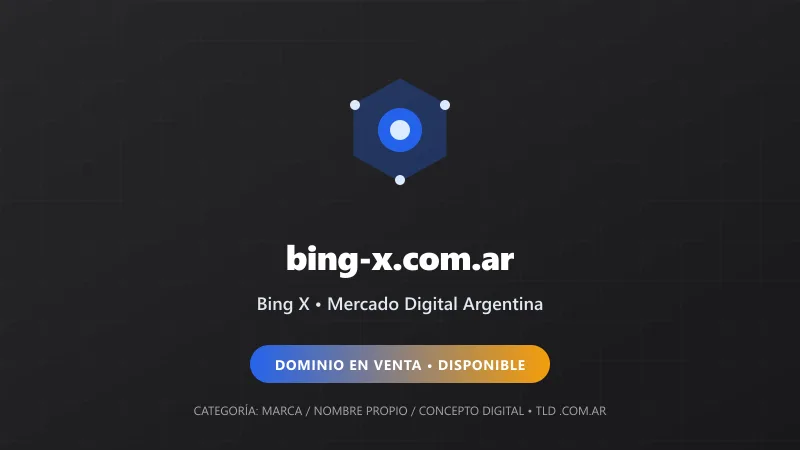 Identidad gráfica y activo digital para Bing X en Argentina